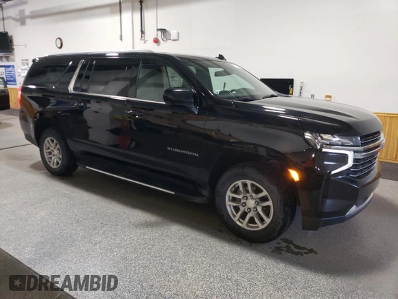 2021 Chevrolet Suburban LT z VIN 1GNSKCKD0MR179833, wystawiony jako Copart lot #52454765 z przebiegiem 95 989 mil mil oraz Czysty tytuł • Clean title. Historia ofert i sprzedaży dostępna na DreamBid. Obrazek 4.