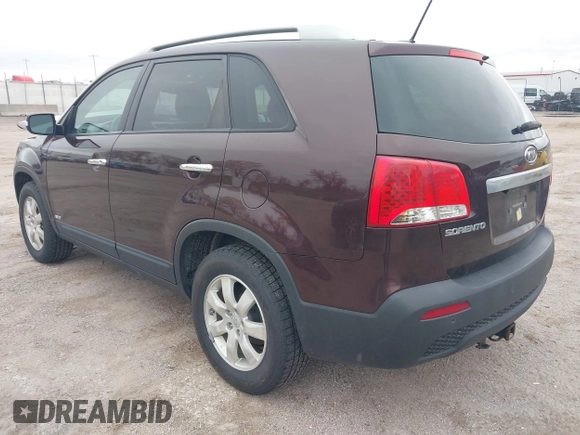 2011 Kia Sorento LX with VIN 5XYKTCA11BG070046, listed as a IAAI auction lot 42136751 with 112,661 mi miles and . Bid and sale history available at DreamBid. Image 3.