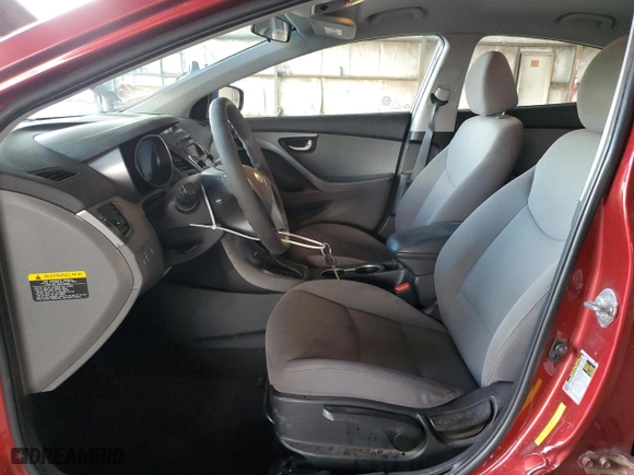 2016 Hyundai Elantra GL with VIN 5NPDH4AE9GH697158, listed as a Copart auction lot 42976805 with 67,883 mi miles and Salvage Title. Bid and sale history available at carsss.com. Image 7.