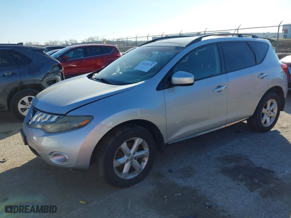 2010 Nissan Murano SL with VIN JN8AZ1MW0AW113531, listed as a IAAI auction lot 41125326 with 252,217 mi miles. Bid and sale history available at carsss.com. Image 2.
