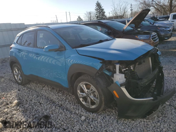 2022 Hyundai Kona SEL with VIN KM8K6CAB2NU901746, listed as a Copart auction lot 48111325 with 35,367 mi miles and Salvage Title. Bid and sale history available at DreamBid. Image 4.