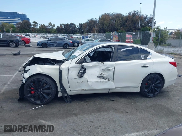 2014 Infiniti Q50 Sport with VIN JN1BV7AP5EM677112, listed as a IAAI auction lot 42108372 with 151,525 mi miles and . Bid and sale history available at DreamBid. Image 13.