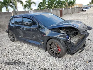 2017 Volkswagen Golf GTI Autobahn with VIN 3VW547AU7HM076275, listed as a Copart auction lot 66288124 with 94,669 mi miles and Salvage Title. Bid and sale history available at carsss.com. Image 4.