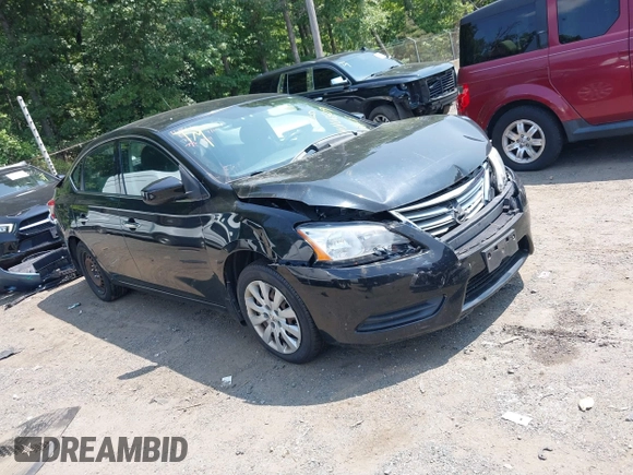 2014 Nissan Sentra S with VIN 3N1AB7APXEL671921, listed as a IAAI auction lot 40106509 with Not Provided miles and . Bid and sale history available at DreamBid. Image 1.