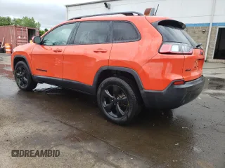 2021 Jeep Cherokee Latitude Plus with VIN 1C4PJMLB9MD157329, listed as a Copart auction lot 58624885 with 53,056 mi miles and Salvage title. Bid and sale history available at DreamBid. Image 2.