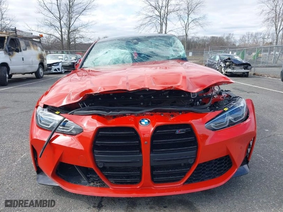2021 BMW M3 Competition with VIN WBS33AY09MFK78325, listed as a IAAI auction lot 41741258 with 30,300 mi miles. Bid and sale history available at carsss.com. Image 6.