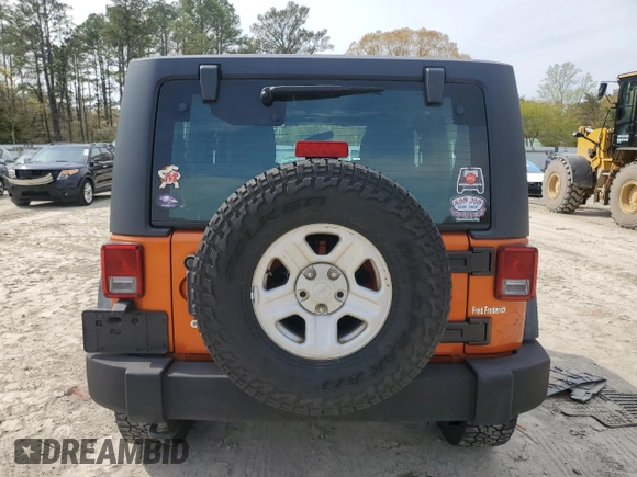 2011 Jeep Wrangler Sport with VIN 1J4AA2D15BL574234, listed as a Copart auction lot 52952605 with 114,642 mi miles and Salvage Title. Bid and sale history available at carsss.com. Image 6.