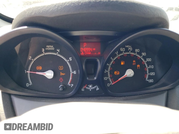 2013 Ford Fiesta S with VIN 3FADP4AJ1DM109409, listed as a Copart auction lot 57337635 with 48,994 mi miles and Salvage title. Bid and sale history available at DreamBid. Image 9.