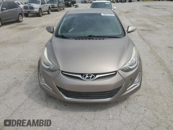 2016 Hyundai Elantra SE with VIN 5NPDH4AE3GH709935, listed as a Copart auction lot 60937225 with 158,158 mi miles and Clean title. Bid and sale history available at DreamBid. Image 5.