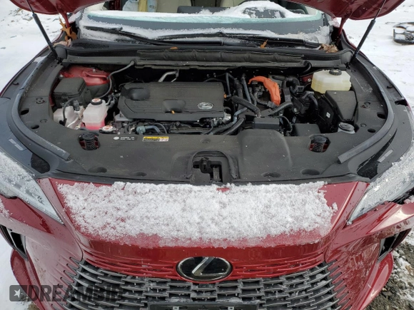 2023 Lexus RX 350h with VIN 2T2BBMCA0PC014846, listed as a Copart auction lot 88966745 with 13,384 mi miles and Salvage Title. Bid and sale history available at DreamBid. Image 12.