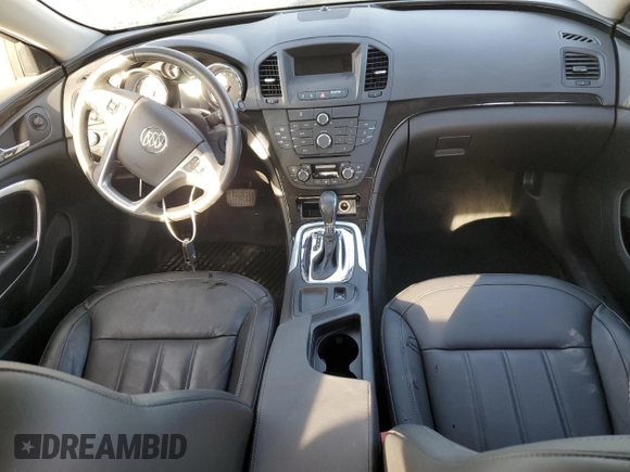 2011 Buick Regal CXL RL1 with VIN 2G4GN5EC4B9186291, listed as a Copart auction lot 74019104 with 27,646 mi miles and Salvage Title. Bid and sale history available at DreamBid. Image 8.