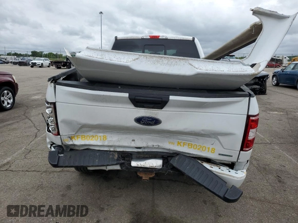 2019 Ford F-150 XL with VIN 1FTEX1CP1KFB02018, listed as a Copart auction lot 57113545 with 116,722 mi miles and Salvage title. Bid and sale history available at DreamBid. Image 6.