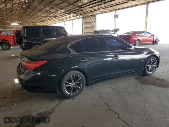 2017 Infiniti Q50 Premium with VIN JN1EV7AP5HM741358, listed as a Copart auction lot 63832655 with 88,364 mi miles and Clean title. Bid and sale history available at DreamBid. Image 3.