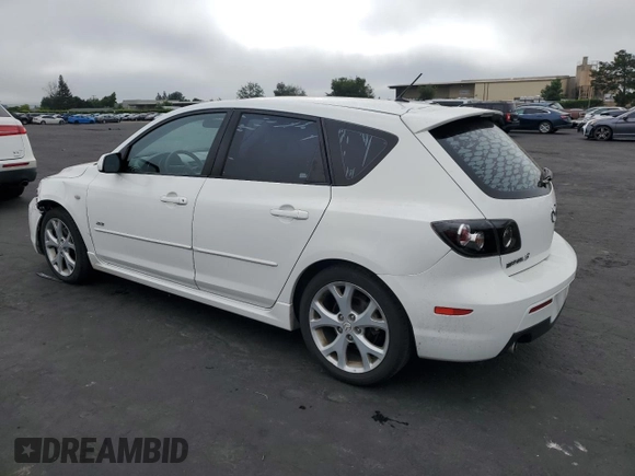 2008 Mazda 3 S GT with VIN JM1BK344X81163665, listed as a Copart auction lot 53690955 with 184,056 mi miles and Salvage Title. Bid and sale history available at DreamBid. Image 2.