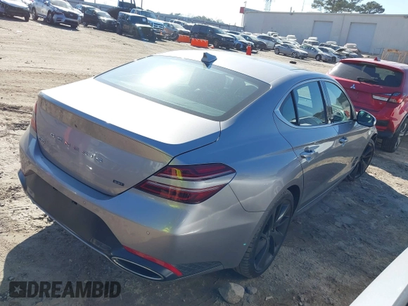 2022 Genesis G70 3.3T z VIN KMTG54TE0NU084191, wystawiony jako IAAI lot #41479649 z przebiegiem 51 548 mil mil oraz . Historia ofert i sprzedaży dostępna na DreamBid. Obrazek 4.