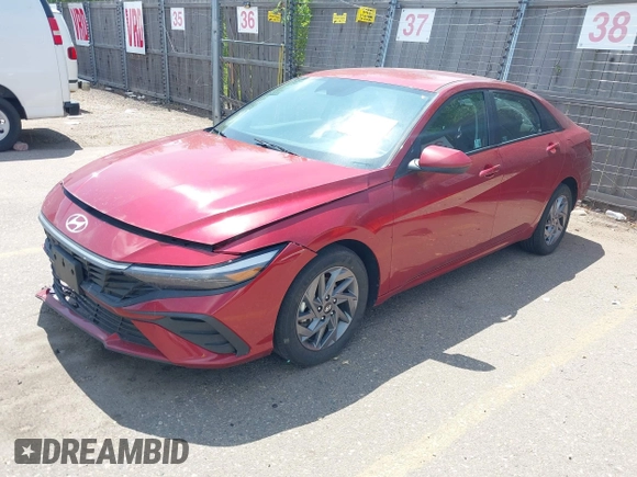 2024 Hyundai Elantra SEL with VIN KMHLM4DG3RU653519, listed as a IAAI auction lot 42761312 with 42,358 mi miles and . Bid and sale history available at DreamBid. Image 2.