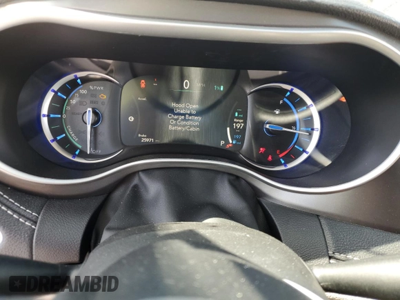 2024 Chrysler Pacifica Hybrid Select with VIN 2C4RC1S7XRR126898, listed as a Copart auction lot 56998225 with 25,971 mi miles and Clean title. Bid and sale history available at DreamBid. Image 9.