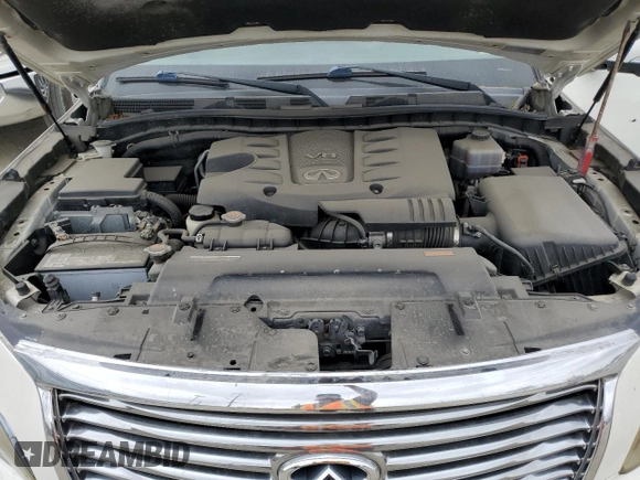 2011 Infiniti QX56 7-passenger with VIN JN8AZ2NF1B9500206, listed as a Copart auction lot 54245325 with 189,438 mi miles and Salvage Title. Bid and sale history available at carsss.com. Image 12.
