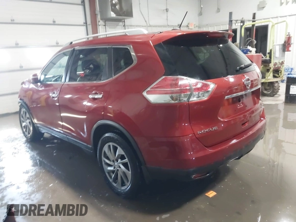 2014 Nissan Rogue SV with VIN 5N1AT2MV9EC774648, listed as a IAAI auction lot 41587650 with 227,748 mi miles. Bid and sale history available at carsss.com. Image 3.