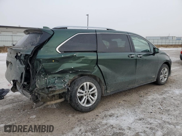 2021 Toyota Sienna Limited with VIN 5TDESKFC1MS033878, listed as a Copart auction lot 42054605 with 64,821 mi miles and Salvage Title. Bid and sale history available at DreamBid. Image 3.