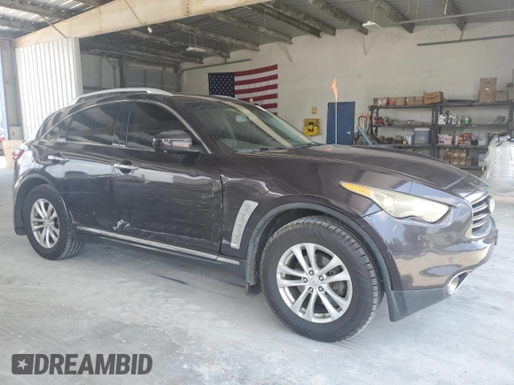 2012 Infiniti FX with VIN JN8AS1MW0CM151991, listed as a Copart auction lot 62038085 with 233,504 mi miles and Salvage title. Bid and sale history available at DreamBid. Image 4.