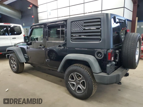 2014 Jeep Wrangler Unlimited Sport with VIN 1C4BJWDG8EL100708, listed as a Copart auction lot 57297245 with 170,862 mi miles and Clean Title. Bid and sale history available at DreamBid. Image 2.
