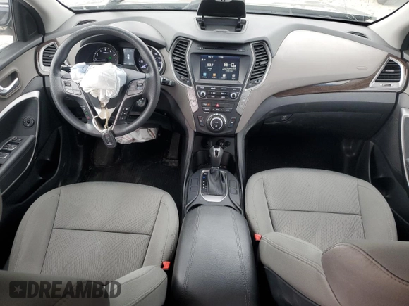 2017 Hyundai Santa Fe 2.4L with VIN 5XYZU3LB3HG387935, listed as a Copart auction lot 57442735 with 90,637 mi miles and Salvage title. Bid and sale history available at DreamBid. Image 8.