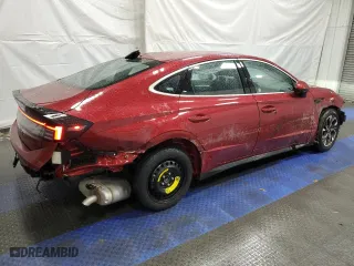 2025 Hyundai Sonata SEL with VIN KMHL64JA7SA451557, listed as a Copart auction lot 52120435 with 4,451 mi miles and Non Repairable. Bid and sale history available at carsss.com. Image 3.