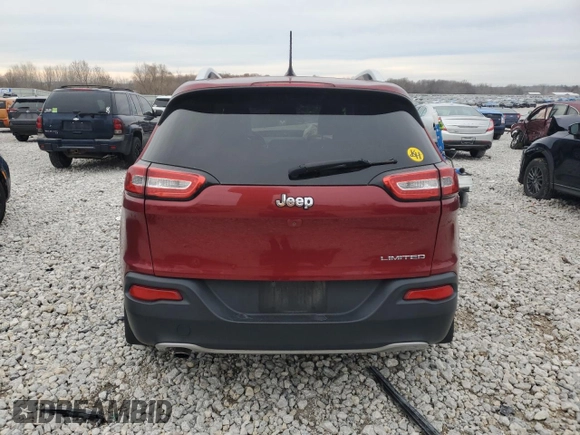 2015 Jeep Cherokee Limited with VIN 1C4PJLDB6FW516426, listed as a Copart auction lot 80446464 with Not Provided miles and Salvage Title. Bid and sale history available at DreamBid. Image 6.