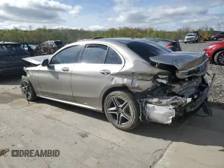 2020 Mercedes-Benz C 300 with VIN WDDWF8EB7LR541568, listed as a Copart auction lot 55148375 with Not provided miles and Salvage title. Bid and sale history available at DreamBid. Image 2.