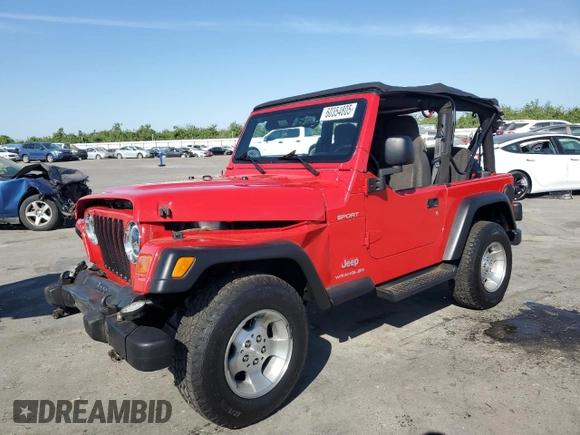2003 Jeep Wrangler Sport z VIN 1J4FA49S33P302780, wystawiony jako Copart lot #60354805 z przebiegiem 201 679 mil mil oraz Szkoda całkowita • Salvage title. Historia ofert i sprzedaży dostępna na DreamBid. Obrazek 1.