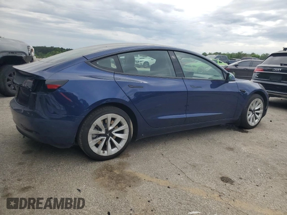 2023 Tesla Model 3 with VIN 5YJ3E1EA5PF695318, listed as a Copart auction lot 53832935 with 28,863 mi miles and Salvage title. Bid and sale history available at DreamBid. Image 3.