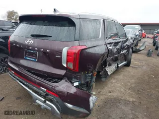 2023 Hyundai Palisade Limited with VIN KM8R5DGE4PU632483, listed as a IAAI auction lot 41035616 with 15,197 mi miles. Bid and sale history available at carsss.com. Image 4.