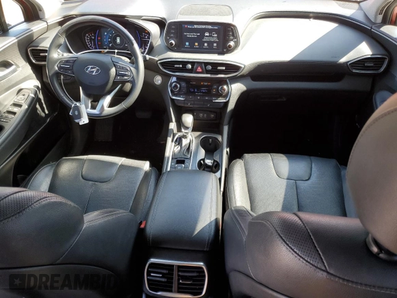 2020 Hyundai Santa Fe SEL with VIN 5NMS3CAAXLH186434, listed as a Copart auction lot 53346755 with 69,664 mi miles and Salvage Title. Bid and sale history available at DreamBid. Image 8.