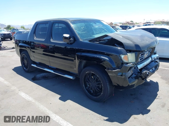 2008 Honda Ridgeline RTL with VIN 2HJYK16528H524064, listed as a IAAI auction lot 42588596 with 180,776 mi miles and . Bid and sale history available at DreamBid. Image 1.