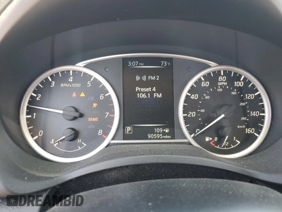 2017 Nissan Sentra S with VIN 3N1AB7AP2HY309010, listed as a Copart auction lot 53195915 with 90,595 mi miles and Salvage Title. Bid and sale history available at DreamBid. Image 9.