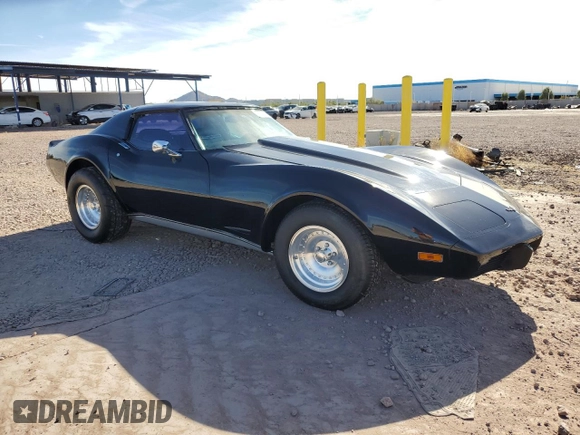 1977 Chevrolet Corvette with VIN 1Z37L7S412823, listed as a Copart auction lot 82405174 with 9,206 mi miles and Clean title. Bid and sale history available at DreamBid. Image 4.