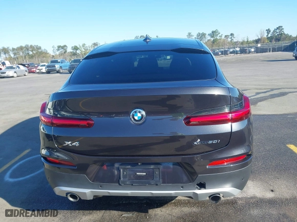 2020 BMW X4 xDrive30i with VIN 5UX2V1C07L9B83698, listed as a IAAI auction lot 41860487 with 51,891 mi miles. Bid and sale history available at carsss.com. Image 17.