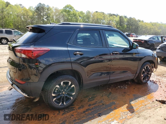 2021 Chevrolet TrailBlazer LT with VIN KL79MPS25MB166797, listed as a Copart auction lot 49880154 with 58,439 mi miles and . Bid and sale history available at DreamBid. Image 3.