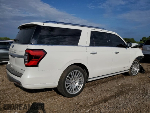 2023 Ford Expedition Max Platinum with VIN 1FMJK1L88PEA13822, listed as a Copart auction lot 71489314 with 10,114 mi miles and Salvage title. Bid and sale history available at DreamBid. Image 3.