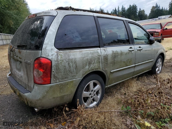 2003 Mazda MPV LX with VIN JM3LW28J030350695, listed as a Copart auction lot 68644034 with 121,200 mi miles and Salvage Title. Bid and sale history available at carsss.com. Image 3.