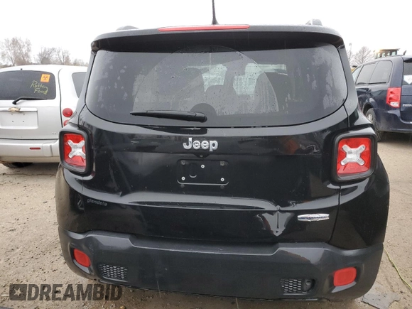 2015 Jeep Renegade Latitude with VIN ZACCJABT3FPB91780, listed as a Copart auction lot 36946074 with Not Provided miles and Salvage Title. Bid and sale history available at carsss.com. Image 6.