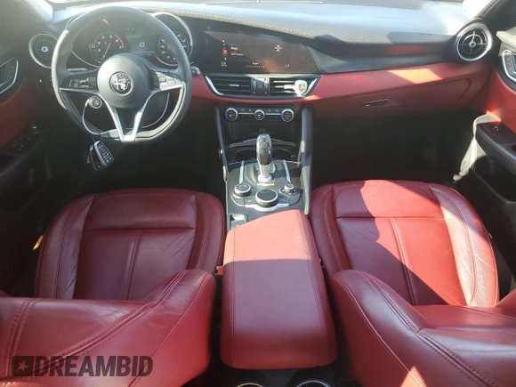 2017 Alfa Romeo Giulia with VIN ZARFAEBN3H7546703, listed as a Copart auction lot 82305614 with 45,438 mi miles and Salvage Title. Bid and sale history available at carsss.com. Image 8.