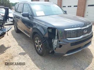 2020 Kia Telluride EX with VIN 5XYP3DHC3LG049879, listed as a IAAI auction lot 42406513 with 87,025 mi miles and . Bid and sale history available at DreamBid. Image 1.