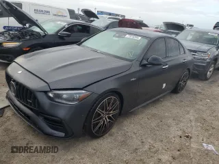 2024 Mercedes-Benz C 43 AMG z VIN W1KAF8HB5RR194188, wystawiony jako Copart lot #77616334 z przebiegiem Nie podano mil oraz Nie do naprawy • Non repairable. Historia ofert i sprzedaży dostępna na DreamBid. Obrazek 1.