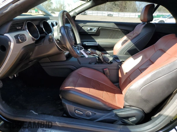 2015 Ford Mustang GT Premium with VIN 1FATP8FF0F5332038, listed as a Copart auction lot 48799725 with 105,866 mi miles and Salvage Title. Bid and sale history available at DreamBid. Image 7.