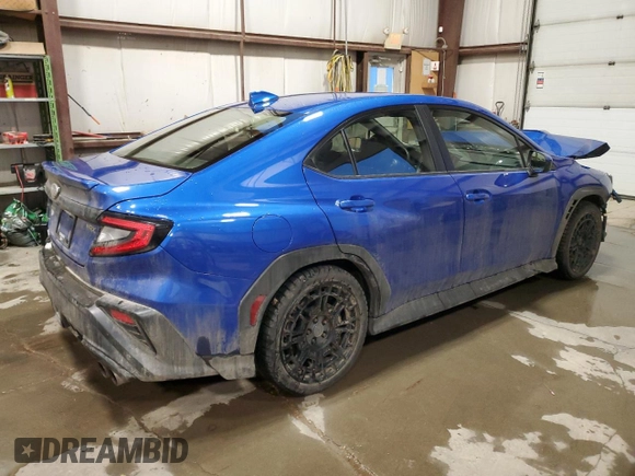 2022 Subaru WRX Premium with VIN JF1VBAH60N8026806, listed as a Copart auction lot 84015484 with 56,833 mi miles and Salvage Title. Bid and sale history available at carsss.com. Image 3.