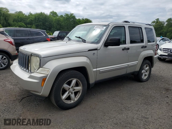 2008 Jeep Liberty Limited with VIN 1J8GN58K68W160677, listed as a Copart auction lot 60858325 with 145,605 mi miles and Clean title. Bid and sale history available at DreamBid. Image 1.