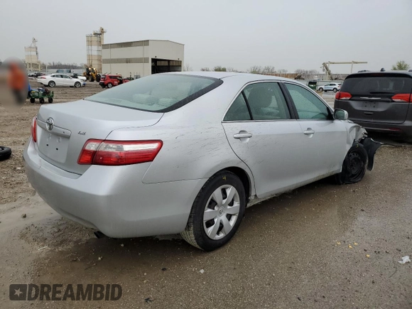 2007 Toyota Camry CE with VIN 4T1BE46K27U012420, listed as a Copart auction lot 51928805 with 187,006 mi miles and Salvage Title. Bid and sale history available at carsss.com. Image 3.