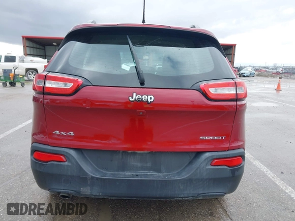 2016 Jeep Cherokee Sport with VIN 1C4PJMAB8GW120767, listed as a IAAI auction lot 41466290 with 1 mi miles. Bid and sale history available at carsss.com. Image 12.
